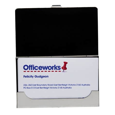 business card holder officeworks.